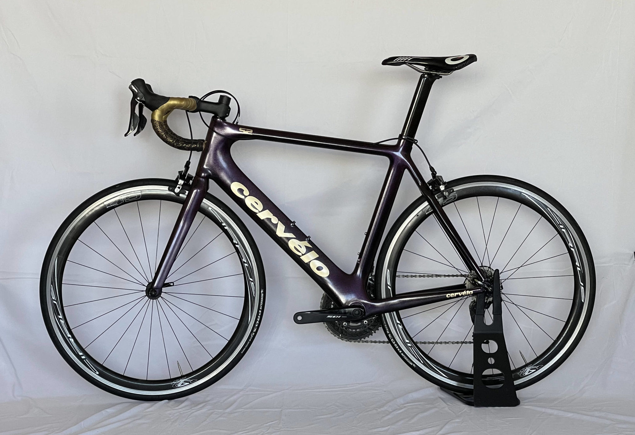 Road Bike Cervélo S2 Shimano 105 Purple Gold