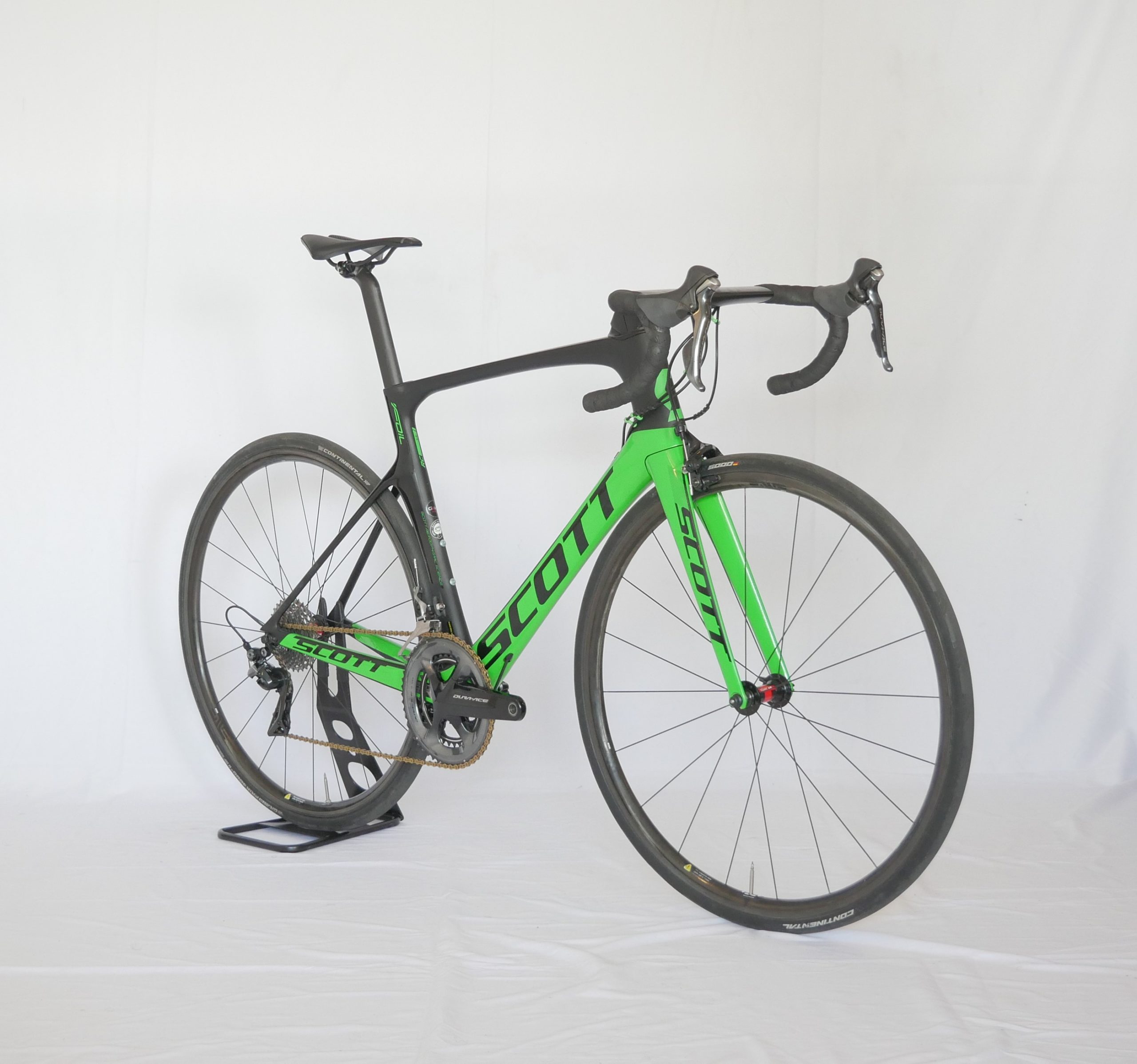 Vélo de route Scott Foil RC Shimano Dura-Ace Black / Green