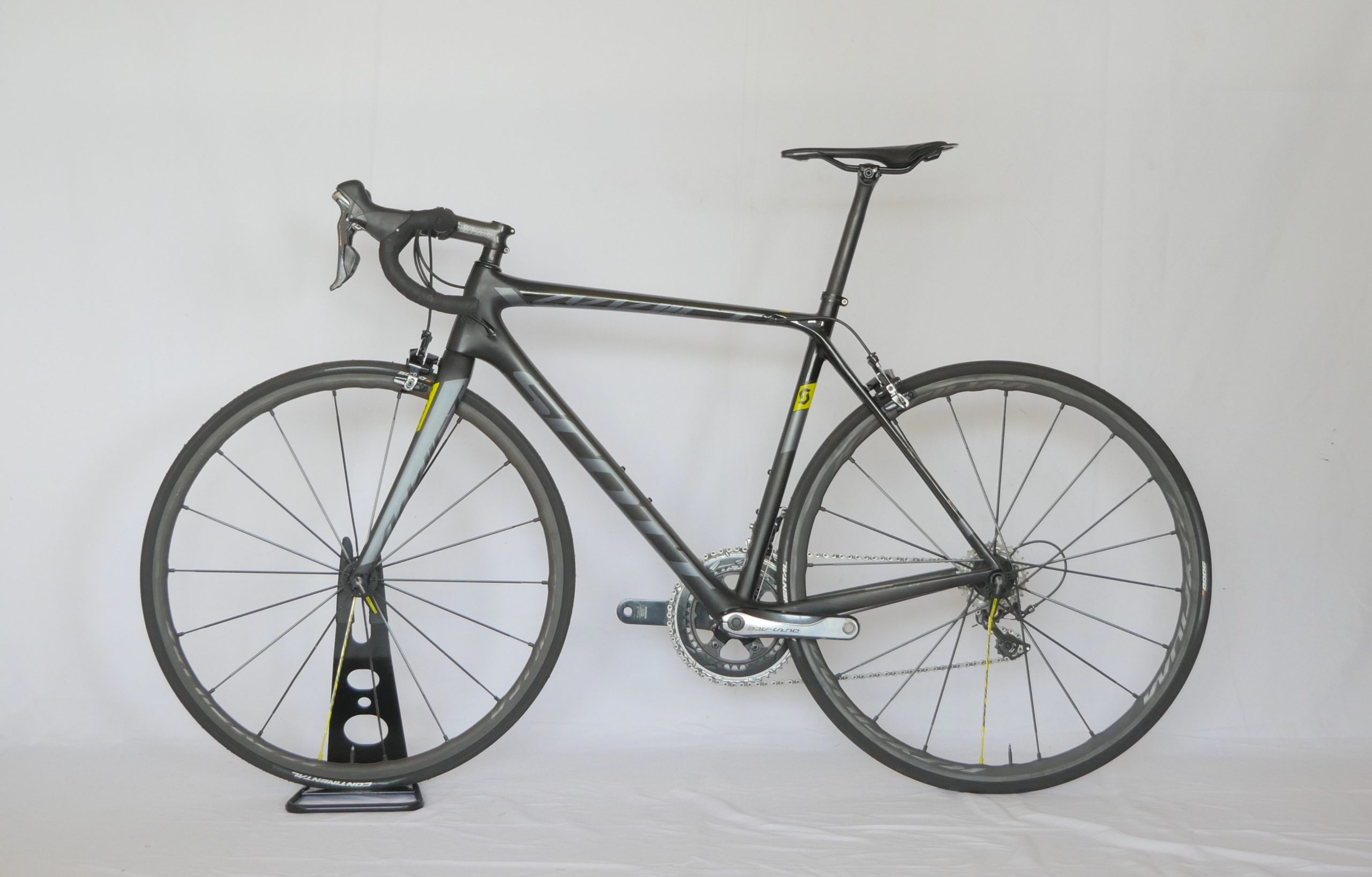 Vélo de route Scott Addict RC Shimano Dura-Ace Black / Yellow