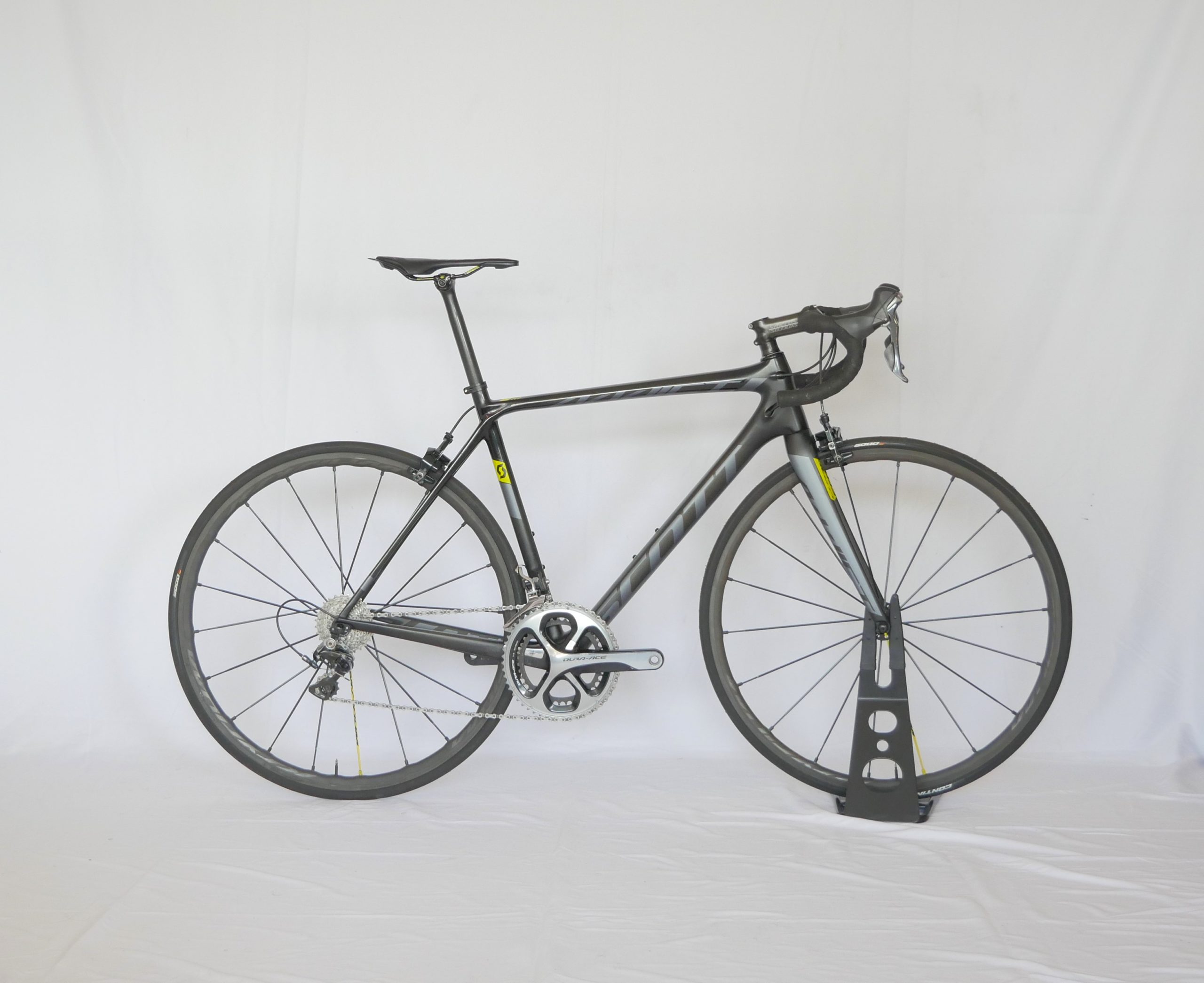 Vélo de route Scott Addict RC Shimano Dura-Ace Black / Yellow