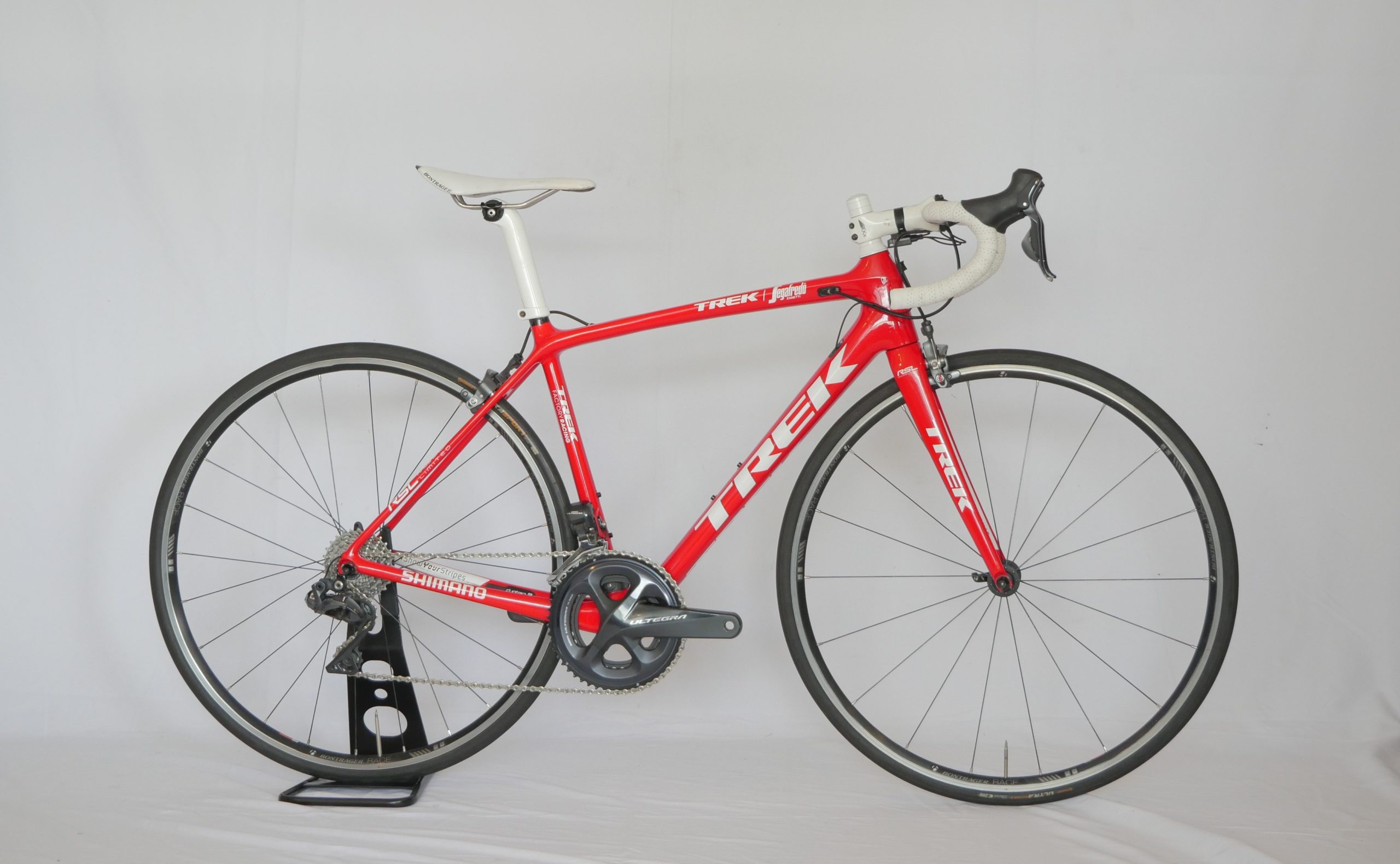 Rennrad Trek Emonda SLR Factory Racing Shimano Ultegra Di2 Rot / Weiß