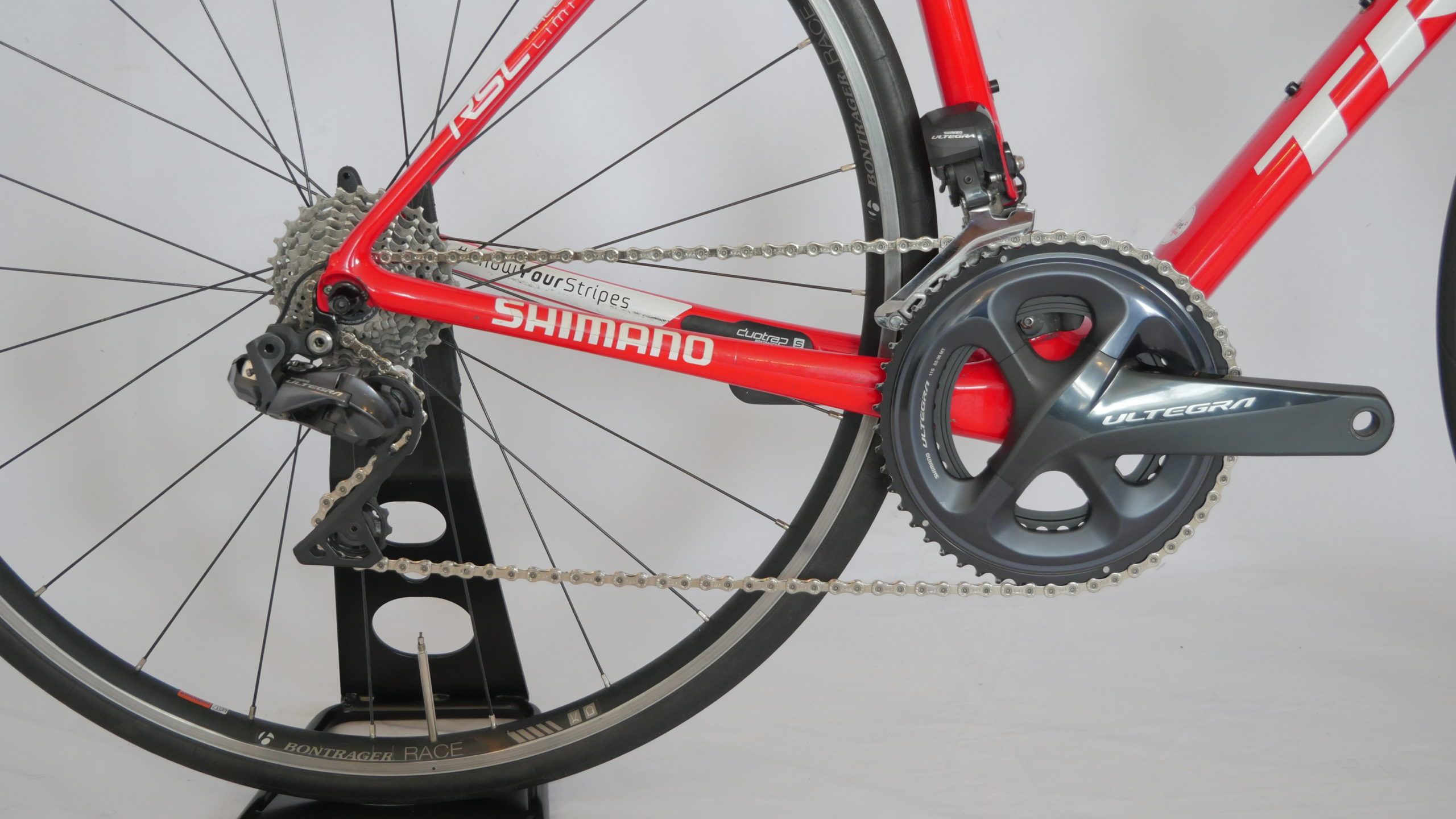 Vélo de route Trek Emonda SLR Factory Racing Shimano Ultegra Di2 Red / White