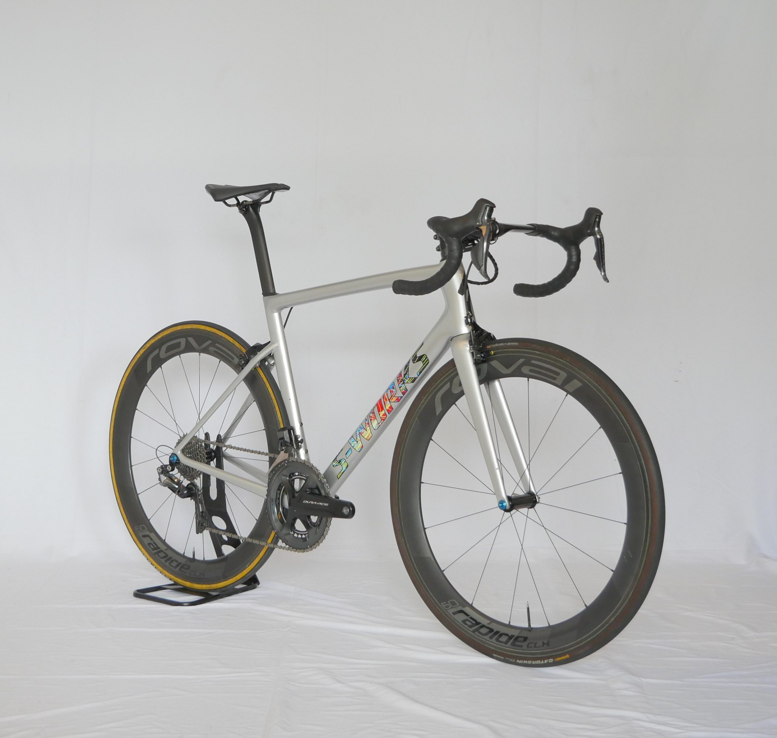 Vélo de route Specialized SL6 S-Works Marcel Kittel Shimano Dura-Ace Di2 Grey / Multicoloured