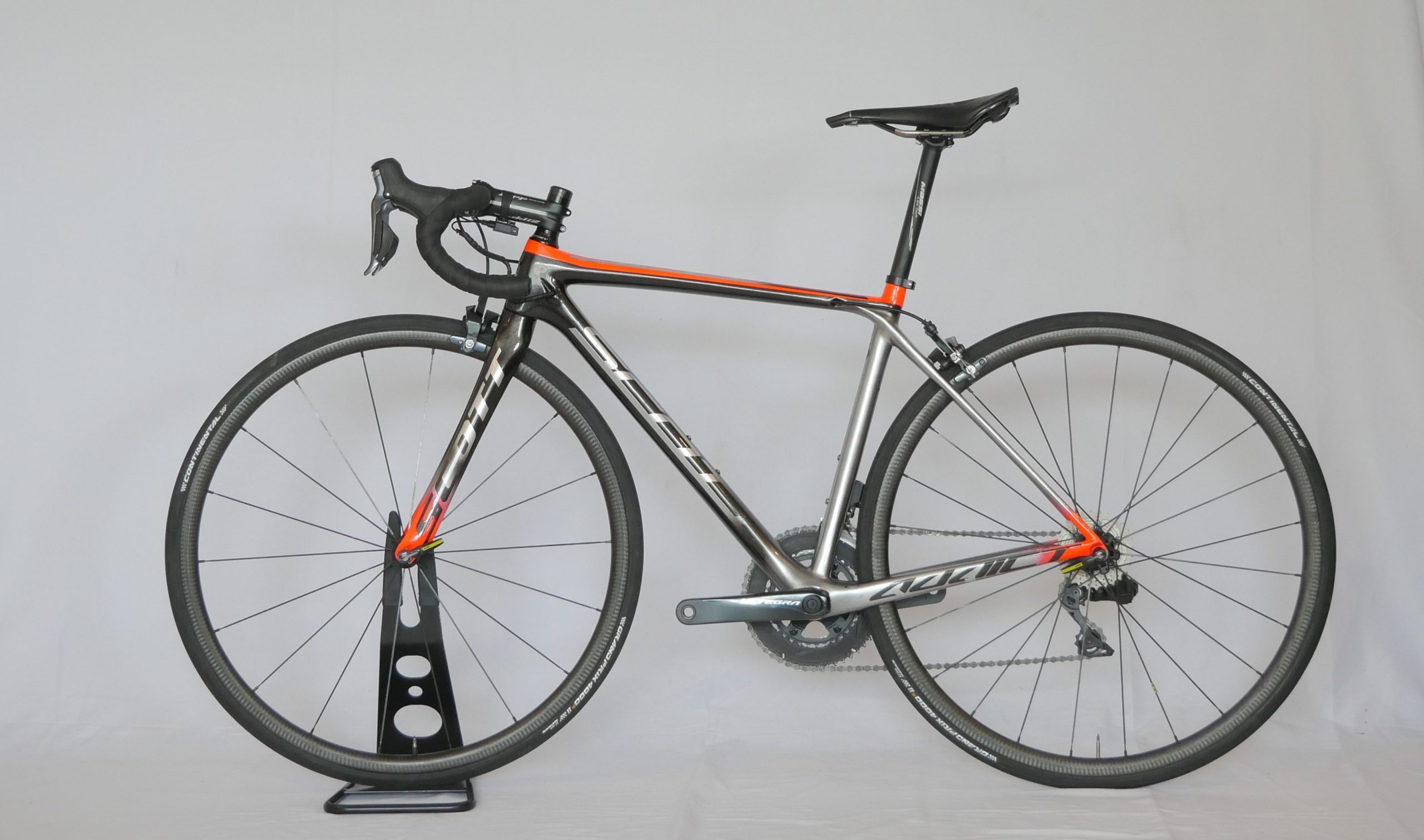 Vélo de route Scott Addict RC Shimano Ultegra Di2 Black / Grey / Orange