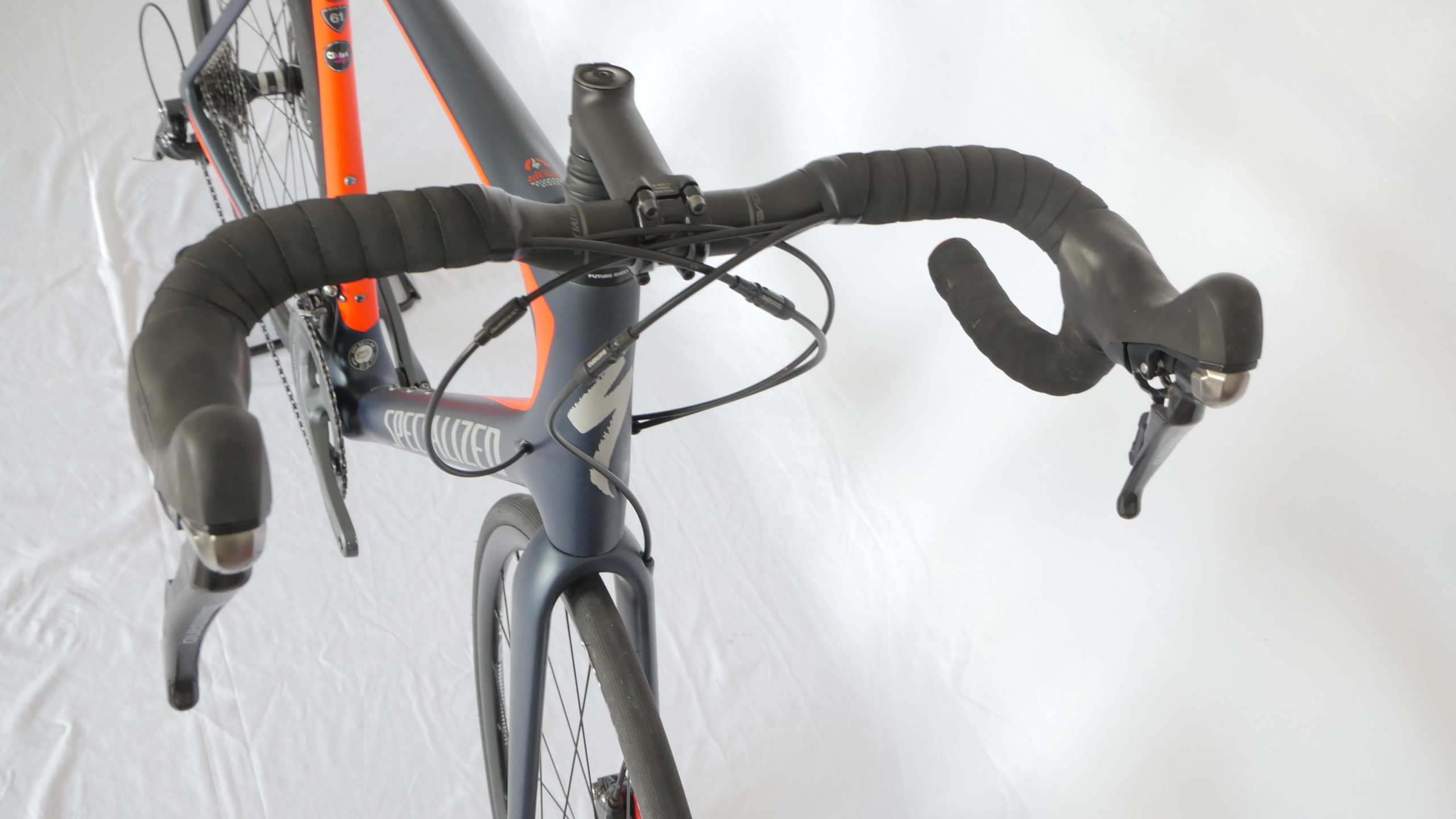 Gravel Bike Specialized Roubaix Comp Shimano Ultegra Bleu / Orange