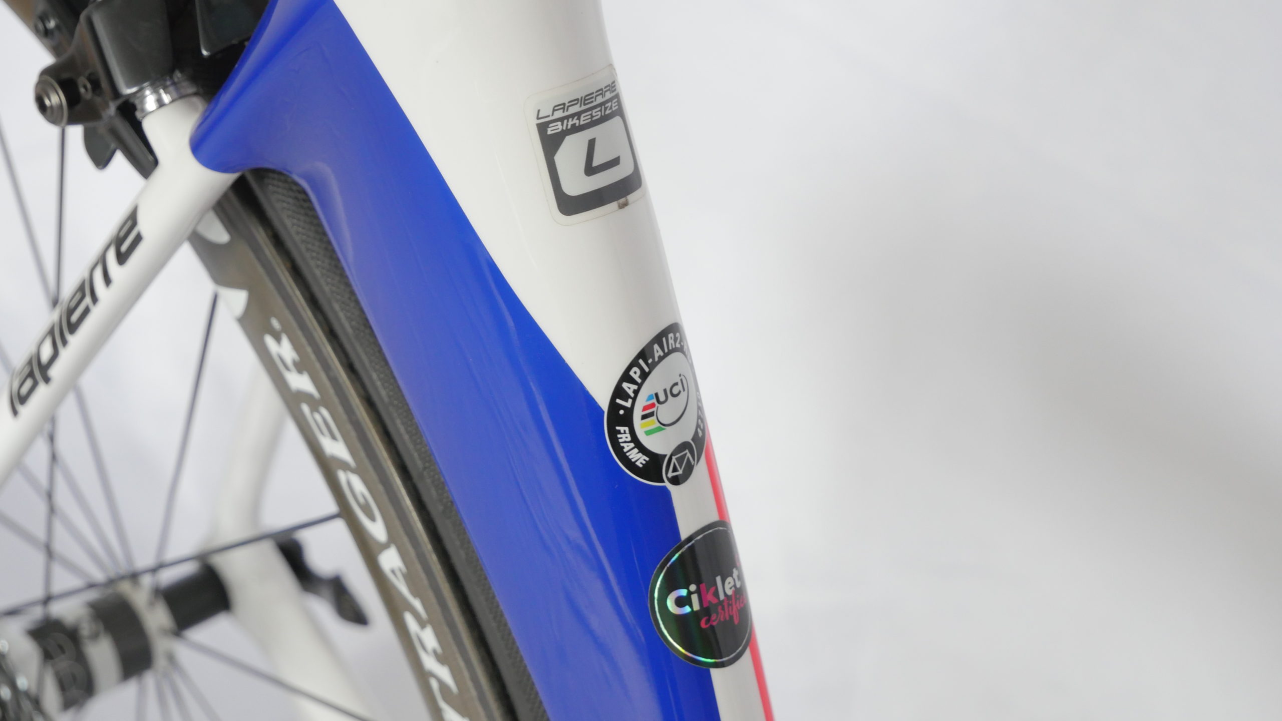Road Bike Lapierre Aircode SL Shimano Dura-Ace Di2 Bleu / Rouge / Blanc