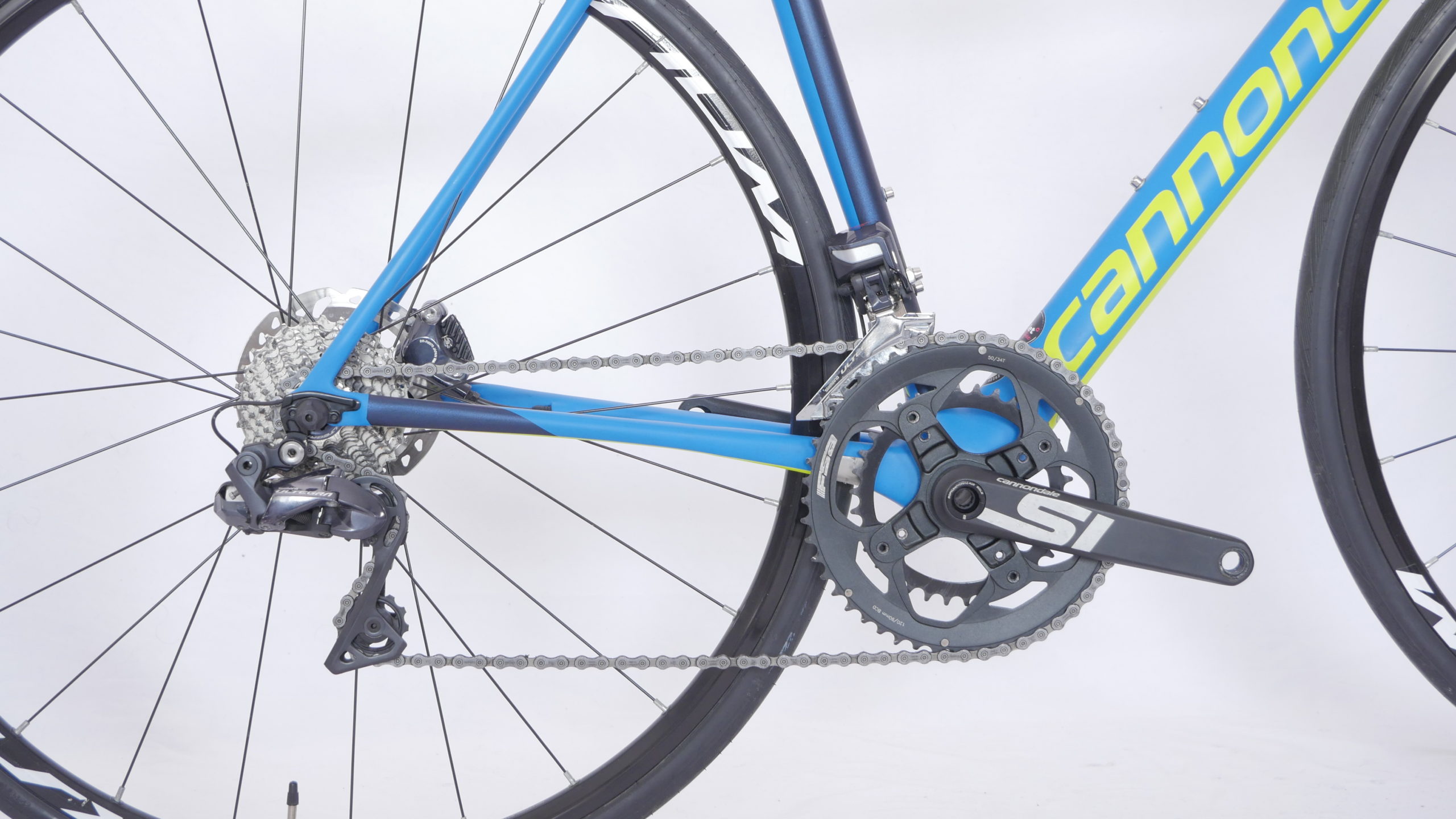 Road Bike Cannondale Supersix Shimano Ultegra Di2 Bleu / Jaune