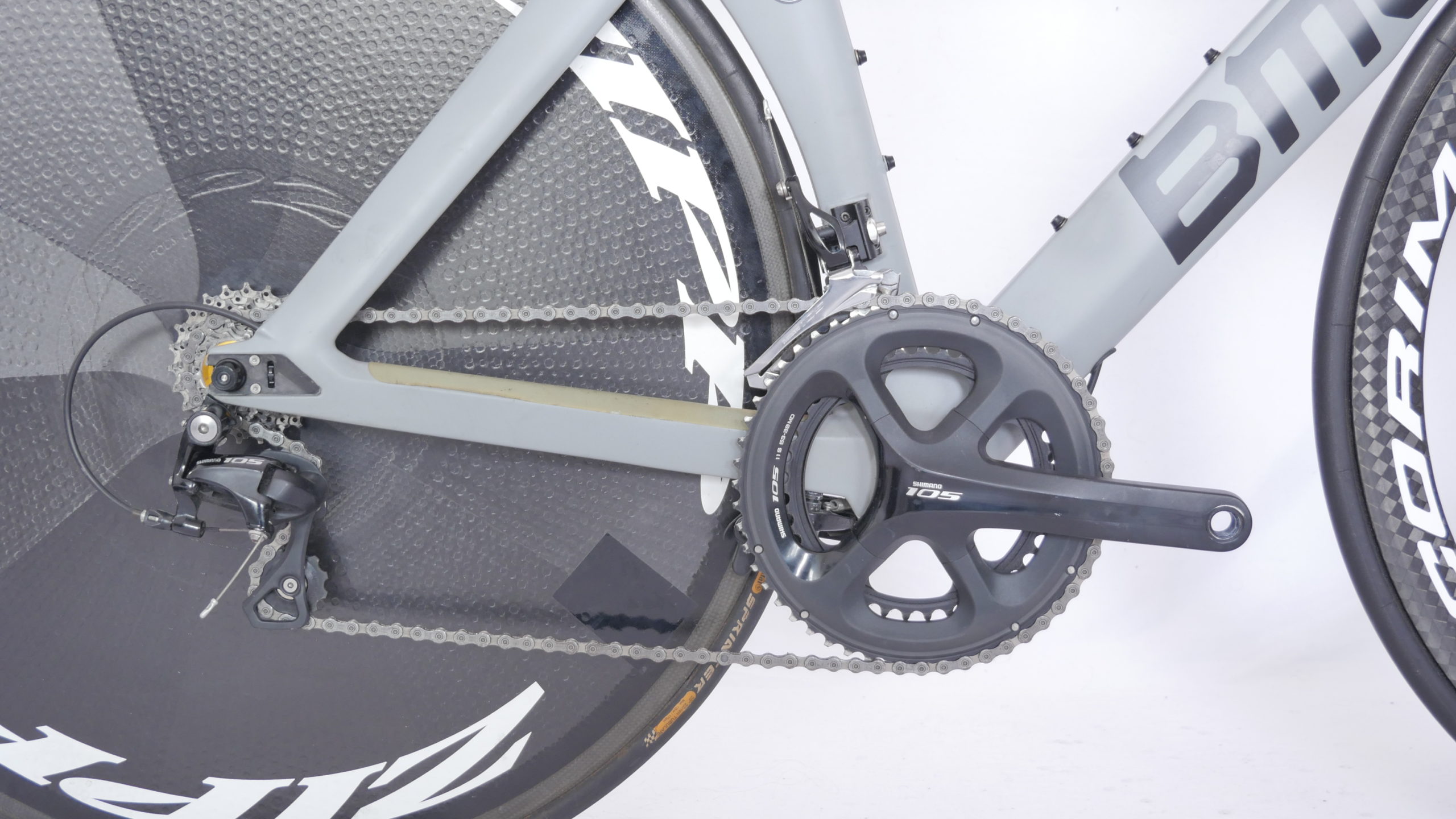 Triathlonrad Bmc Timemachine One Shimano 105 Schwarz / Grau