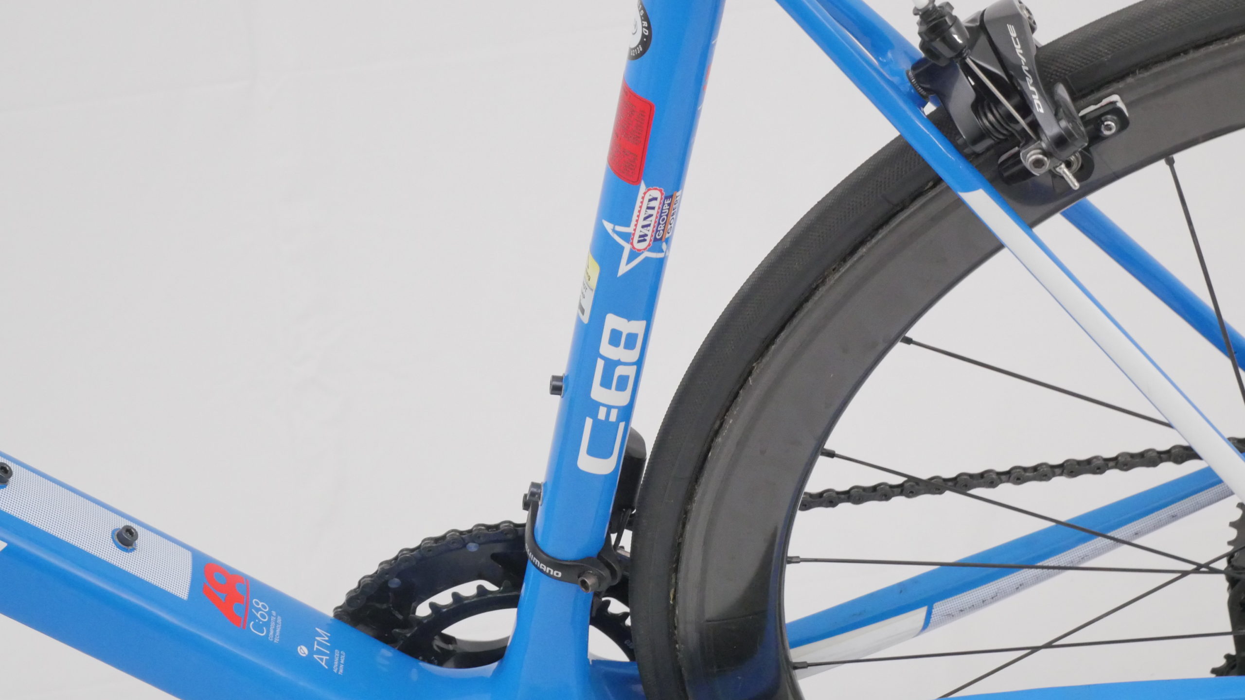 Road Bike Cube Agree C:68 Shimano Dura-Ace DI2 Bleu / Blanc