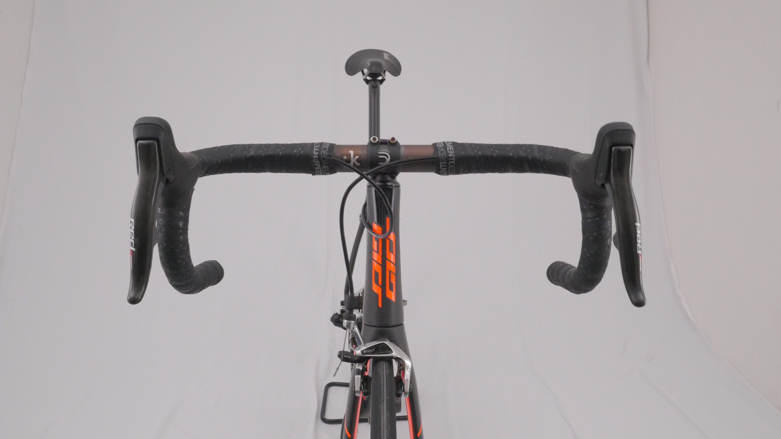Road Bike Girs Oscar Sram Red eTap Noir / Orange