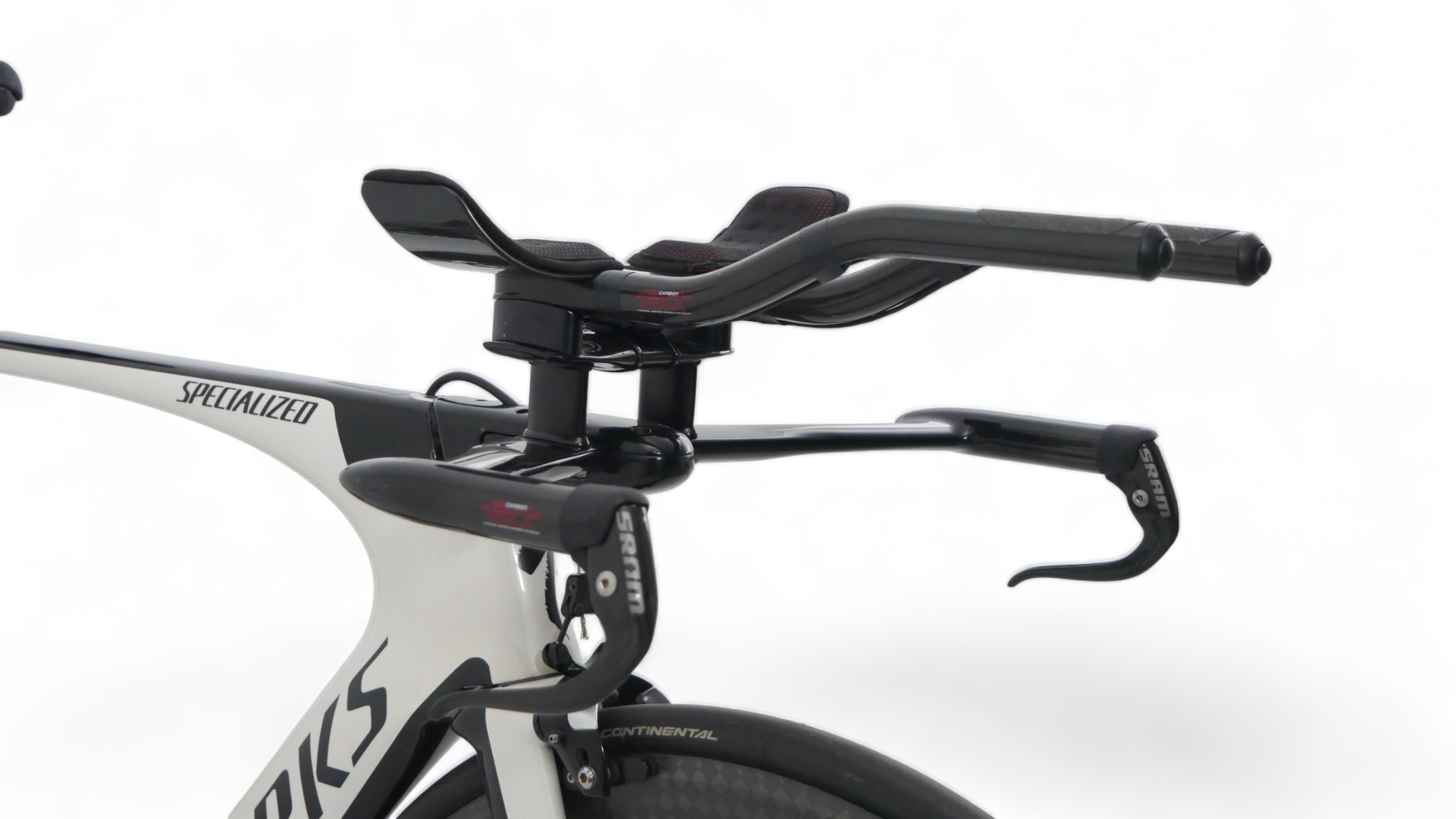Triathlon Bike Specialized Shiv TT S-Works Red AXS Noir / Blanc