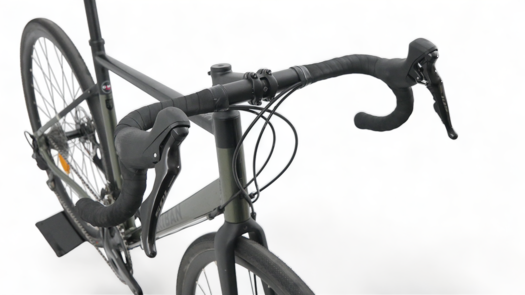 Vélo de gravel Triban RC 520 Shimano Tiagra Black / Green