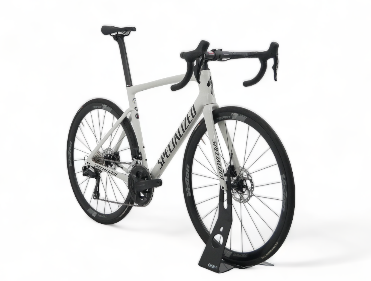 Road Bike Specialized Tarmac SL7 Comp Shimano 105 Di2 12s / Roues Vision Team 35 Disc Blanc