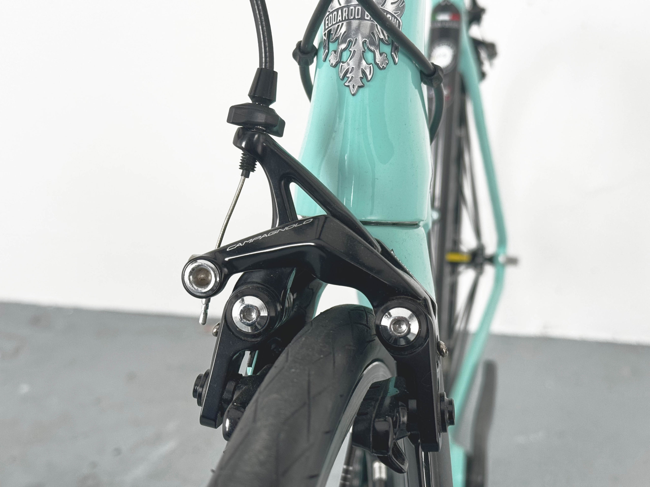 Road Bike Bianchi Oltre XR4 CV Campagnolo Record 12 / Roues Ksyrium R-Sys Premium Noir / Celeste