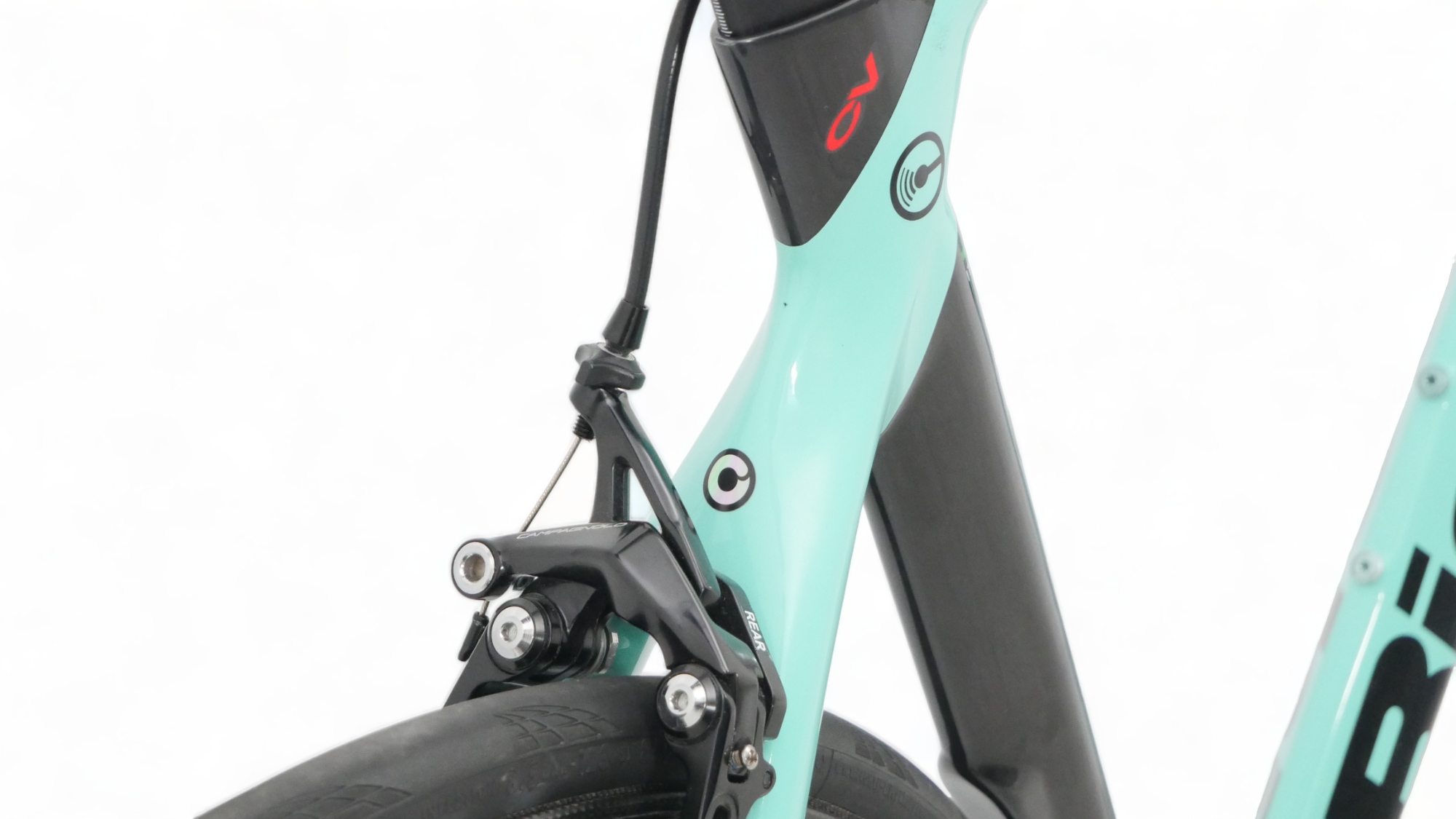 Road Bike Bianchi Oltre XR4 CV Campagnolo Record 12 / Roues Ksyrium R-Sys Premium Noir / Celeste
