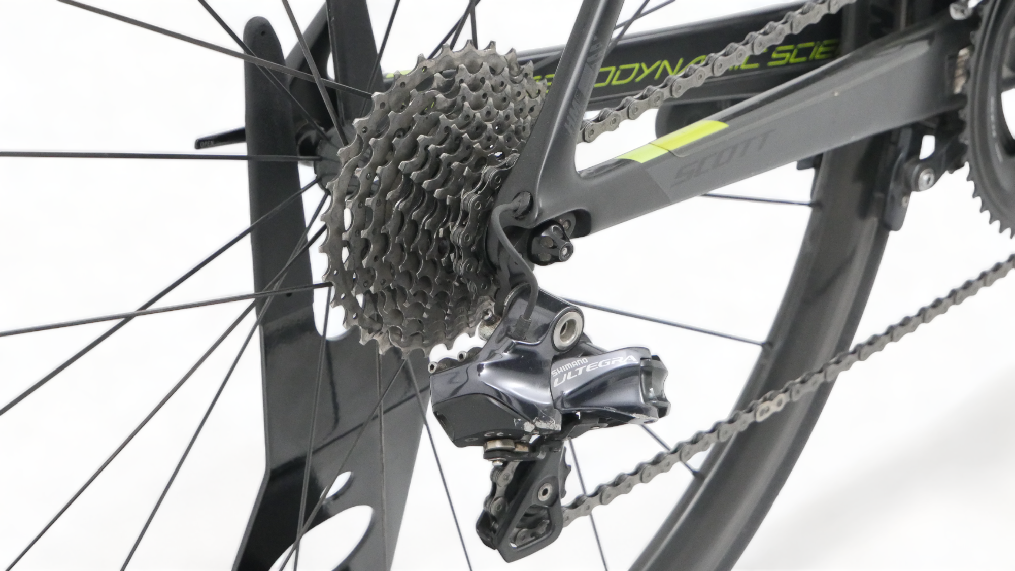 Road Bike Scott Foil 10 Shimano Ultegra Di2 / Roues Profile Design 38 twenty four Noir / Vert