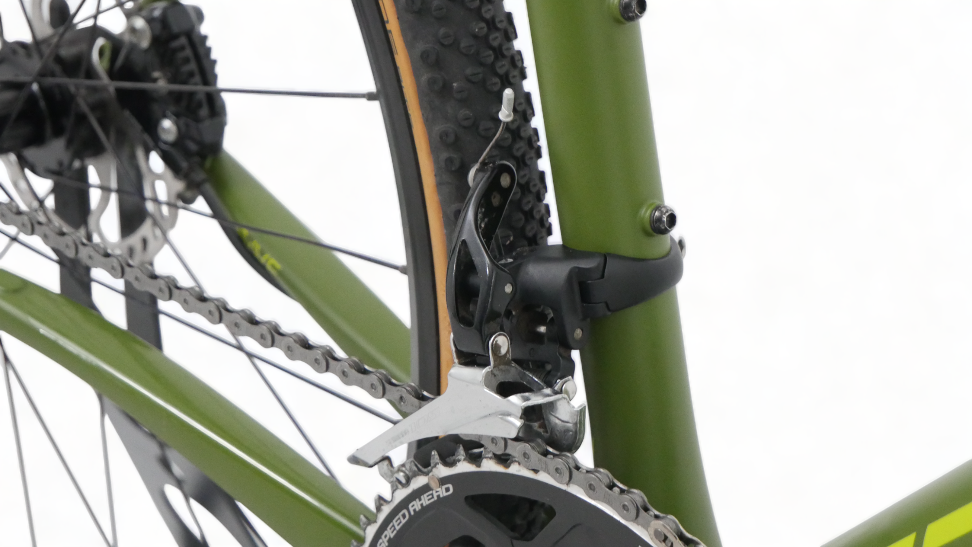 Gravel Bike Cannondale Slate Shimano 105 / Roues Mavic XM 419 Disc Vert / Jaune