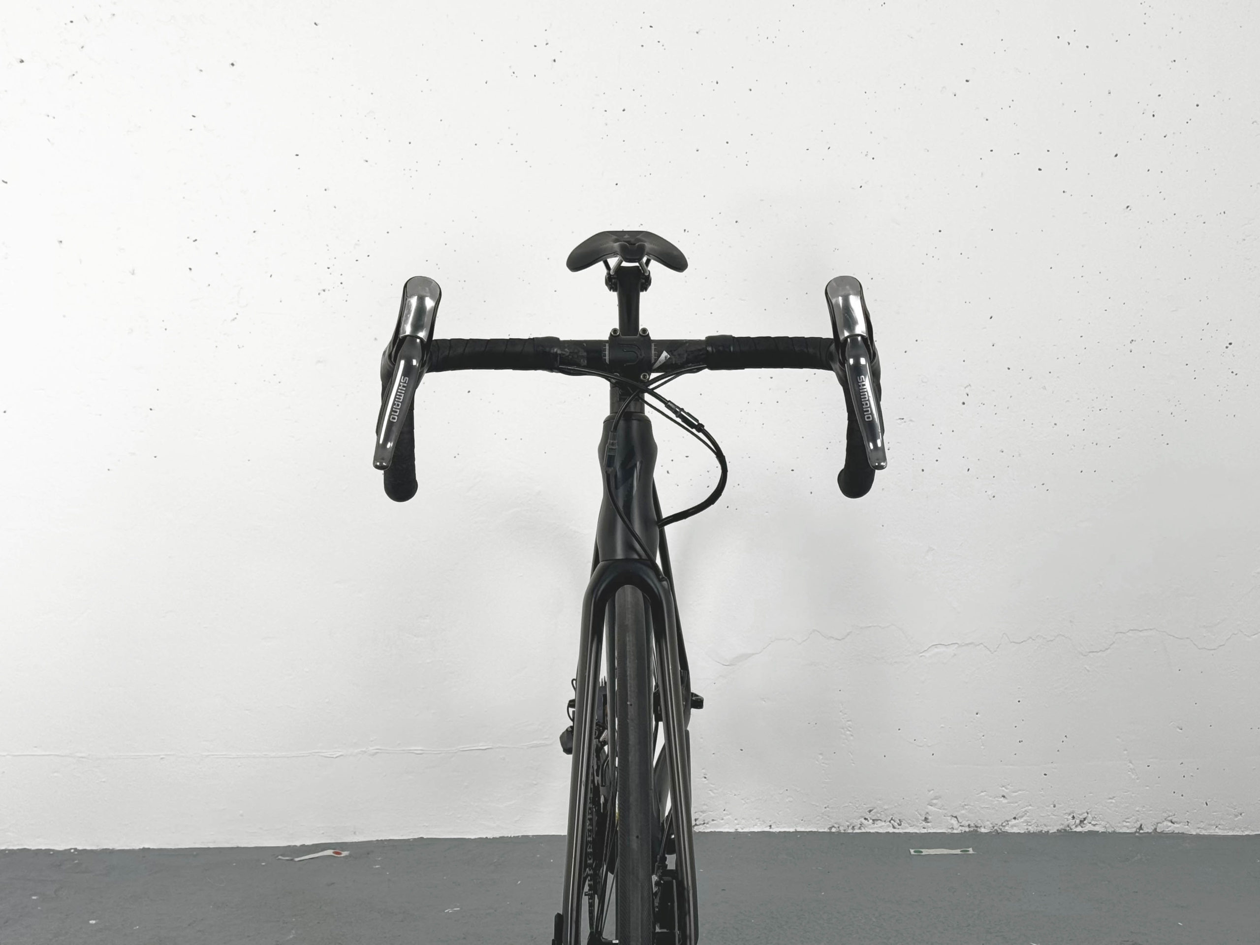 Road Bike Specialized Tarmac SL5 S-Works Disc Ultegra/Dura-Ace Di2 / Roues Aksium Disc Noir