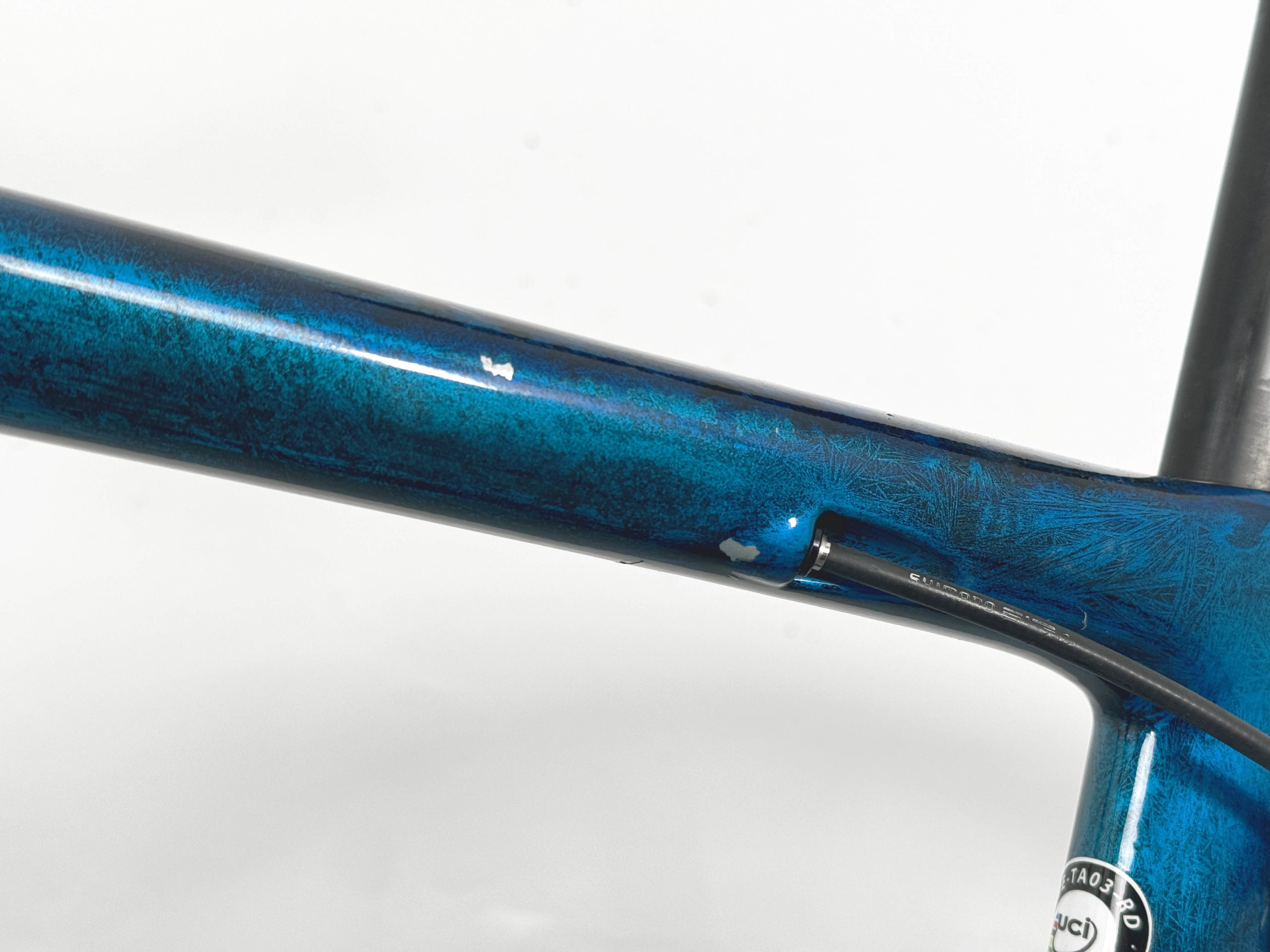 Road Bike Specialized Tarmac SL6 S-Works Shimano Ultegra Di2/ Roues carbone artisanales Bleu