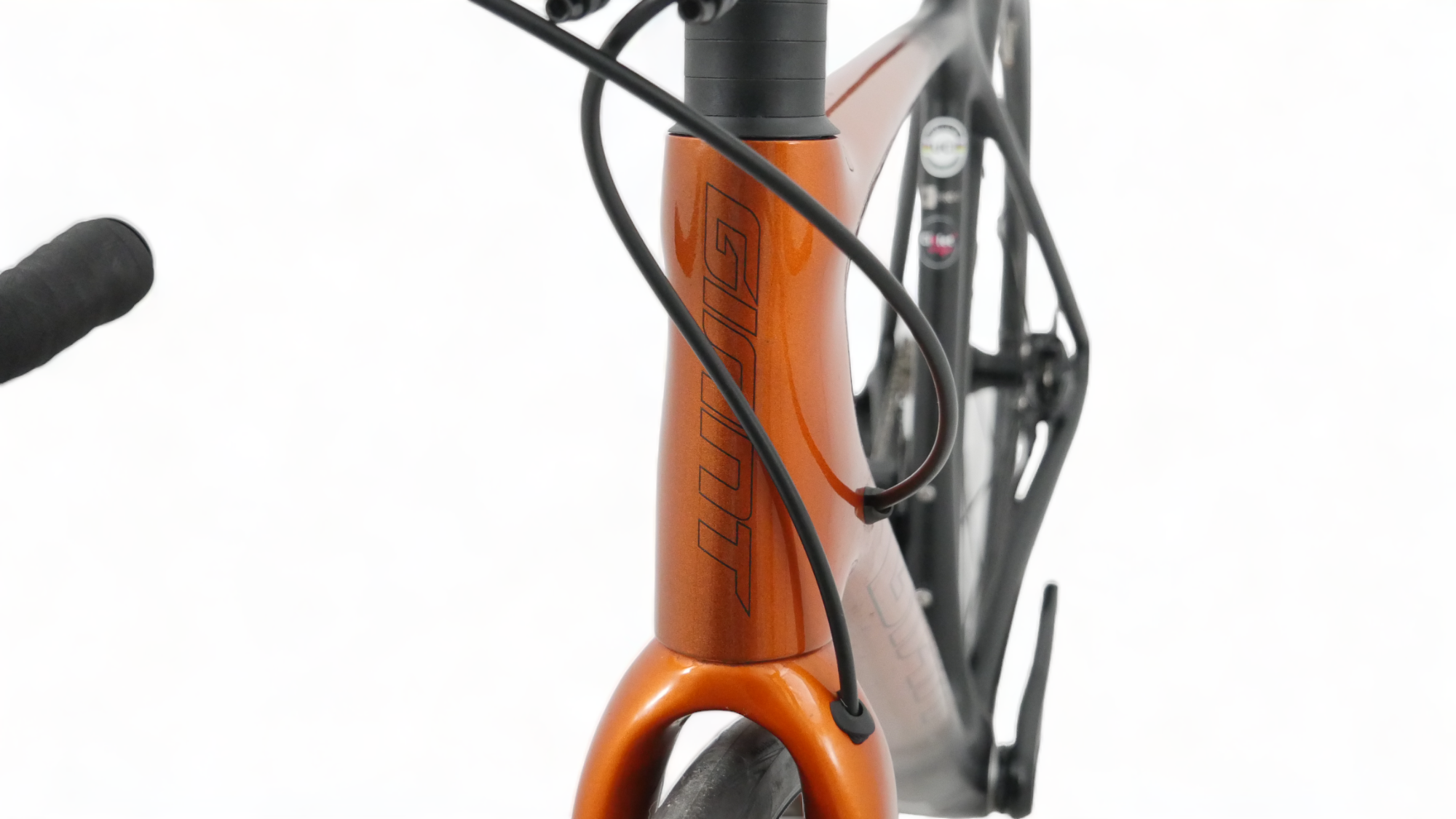 Road Bike Giant TCR Advanced Pro 0 Sram Rival AXS / Roues DT Swiss G540 Noir / Cuivre