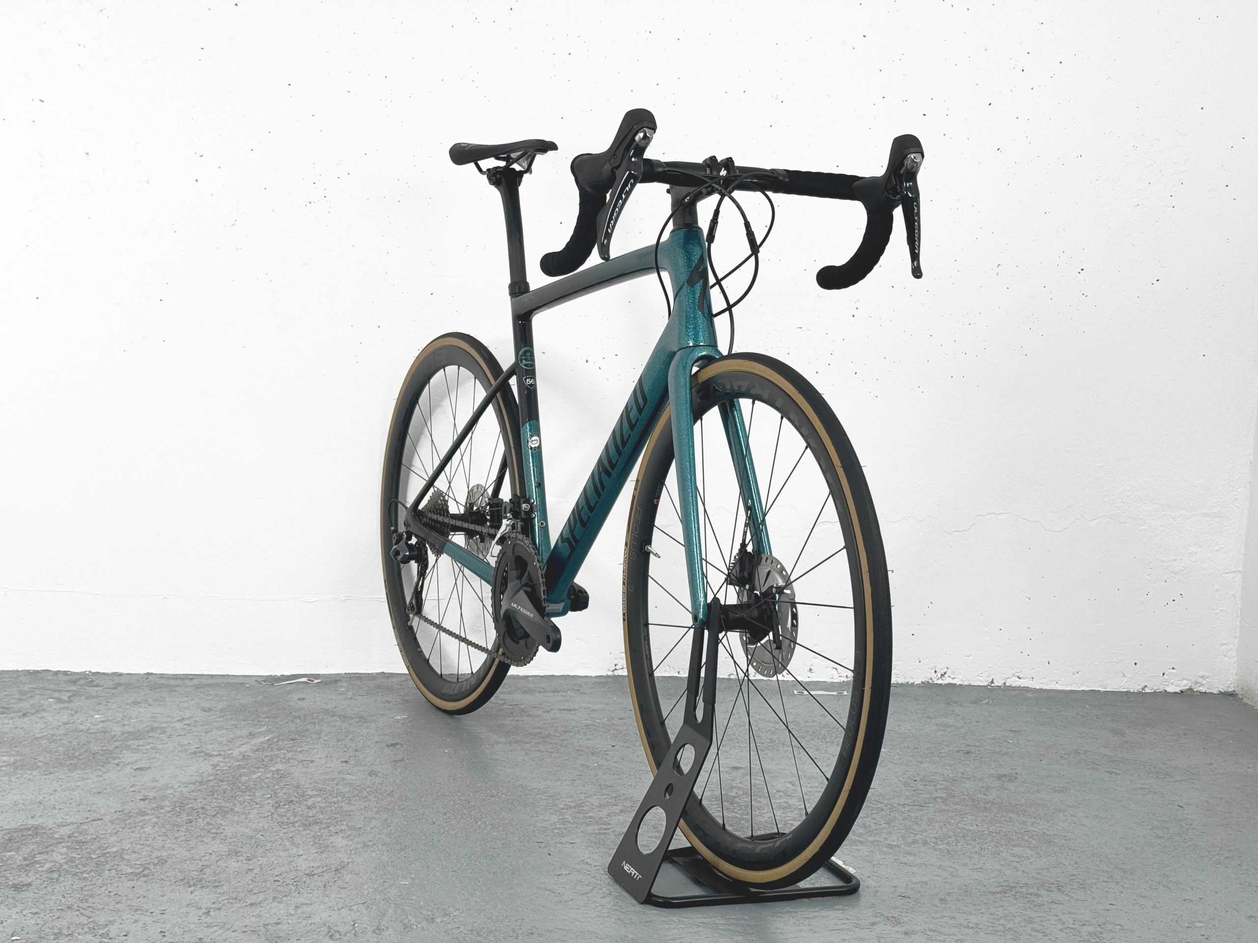 Road Bike Specialized Tarmac SL6 Edition Peter Sagan Shimano Ultegra / Roues Bontrager Pro 3 Disc Noir / Bleu / Vert
