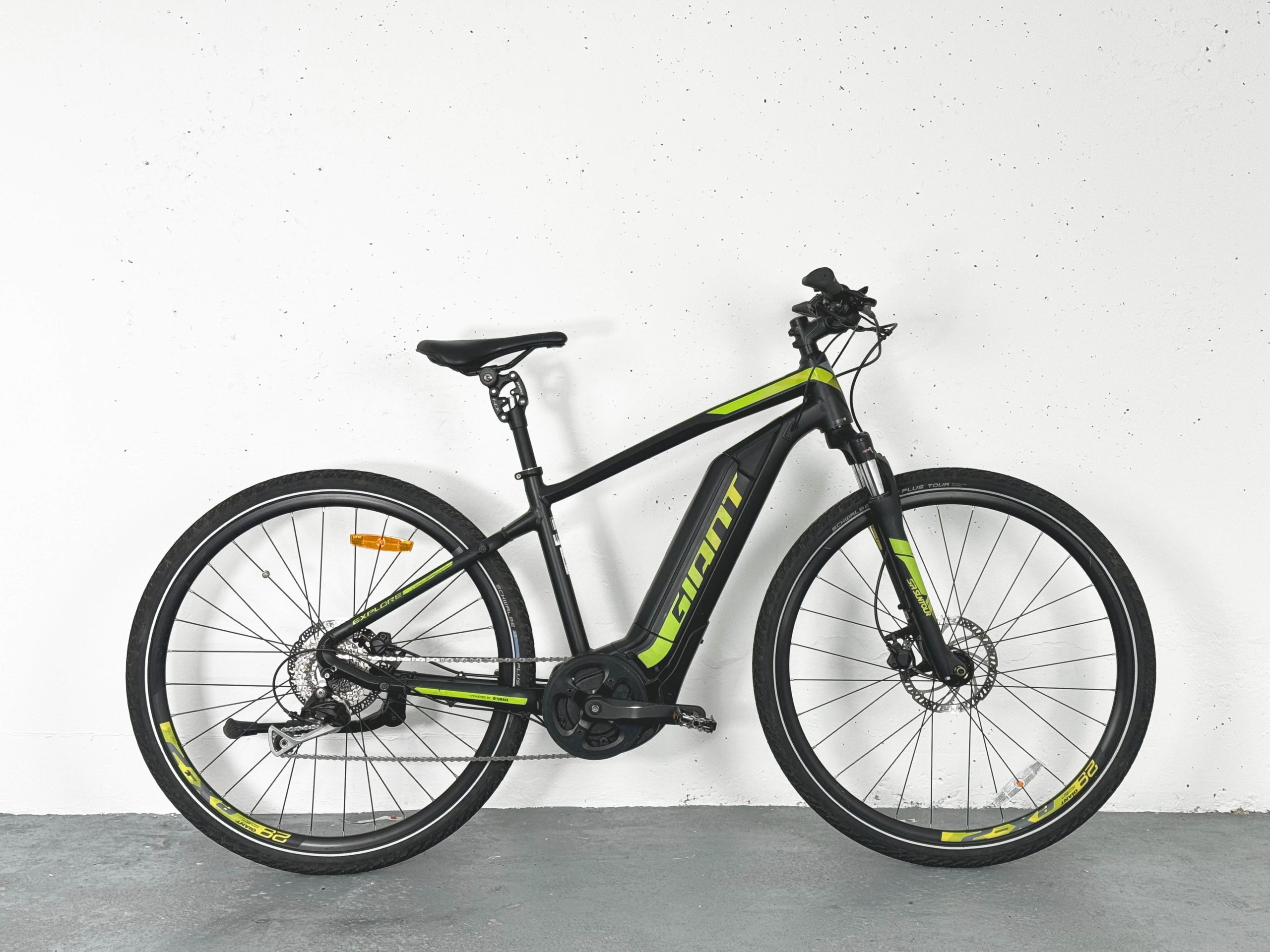 Citybike Vélo électrique Giant Explore E3 + GTS Schwarz / Grün